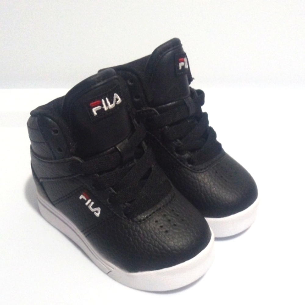 FILA KIDS BLACK HIGHTOP SNEAKERS TODDLER BOYS SIZE 5 NWOT